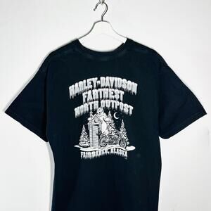 Vintage 2005 Harley Davidson Fairbanks Alaska T-Shirt